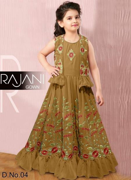 Mahendi RAJANI Heavy Wedding Wear Designer Kids Gown And Koti Collection RAJANI 4